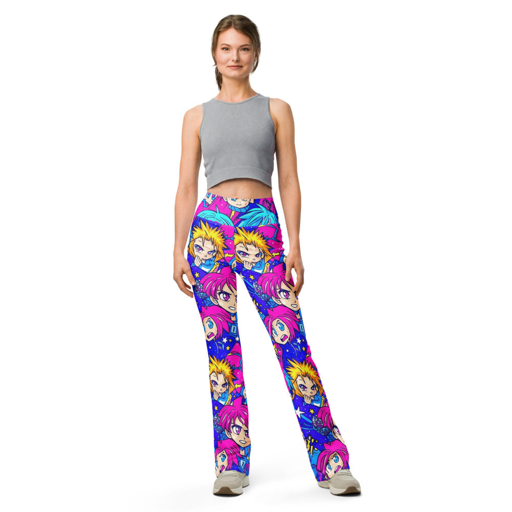 Flare leggings front view | GearBunch