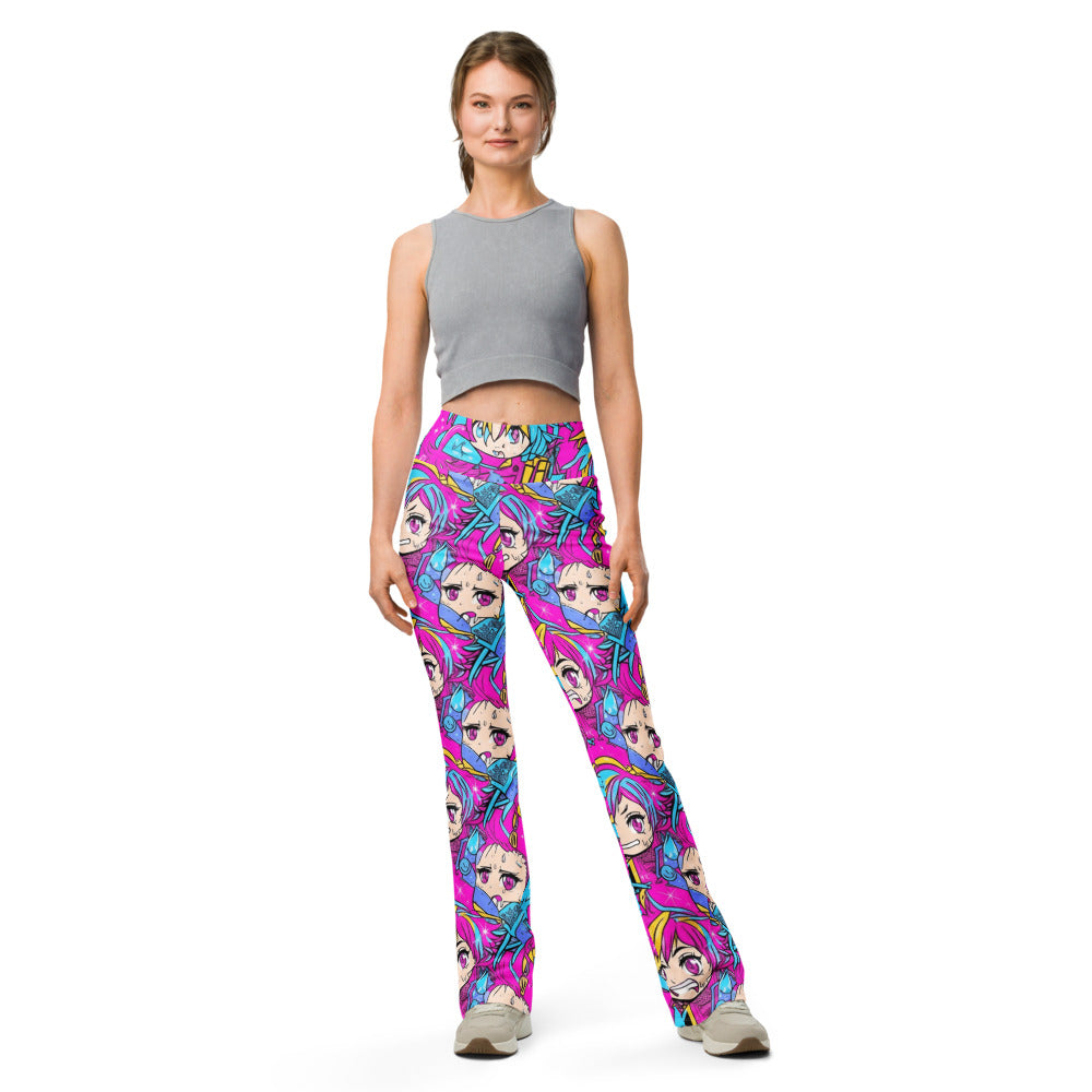 Flare leggings front view | GearBunch