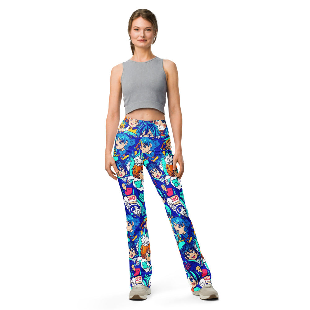 Flare leggings front view | GearBunch