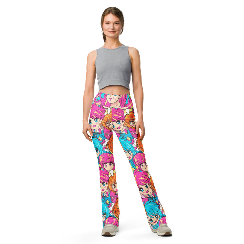 Flare leggings front view | GearBunch