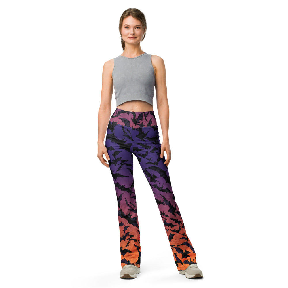 Flare leggings front view | GearBunch
