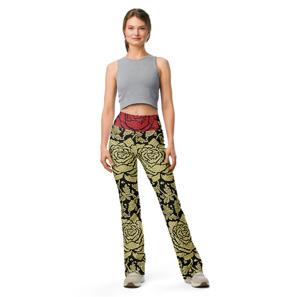 Flare leggings front view | GearBunch