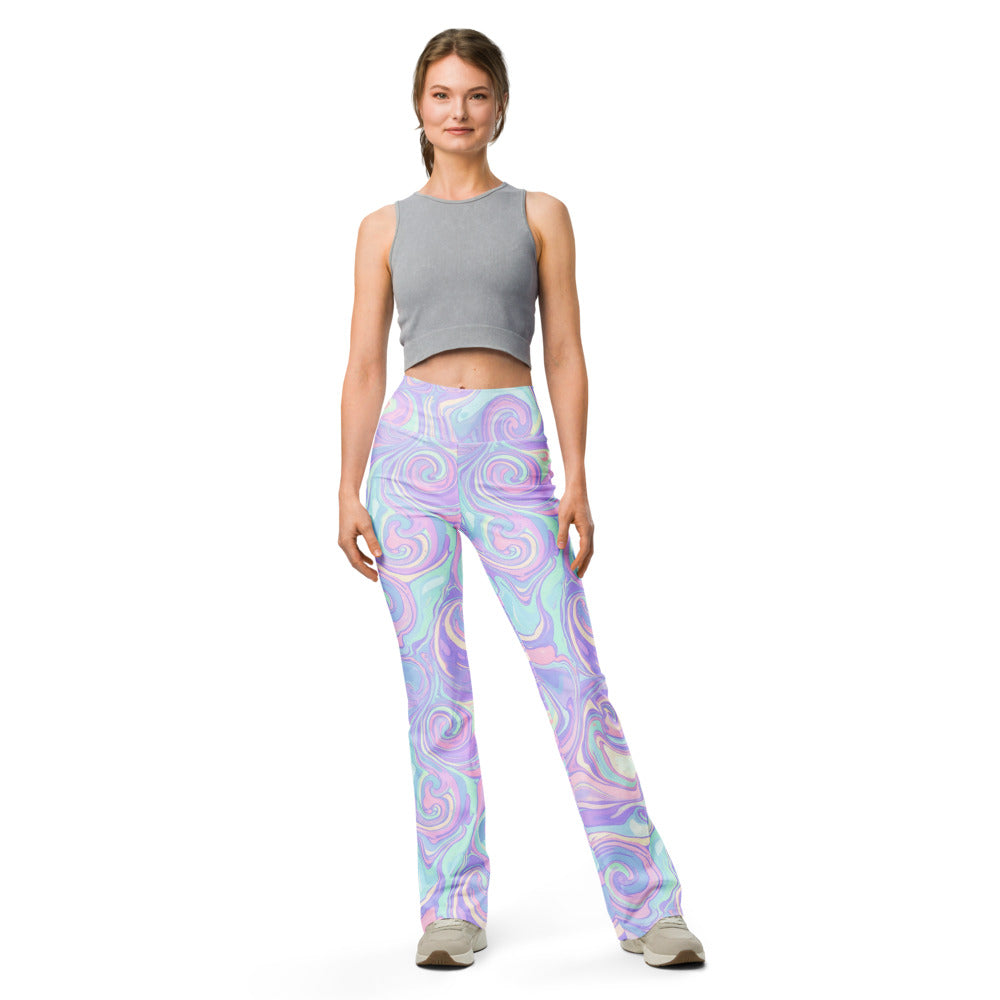 Flare leggings front view | GearBunch
