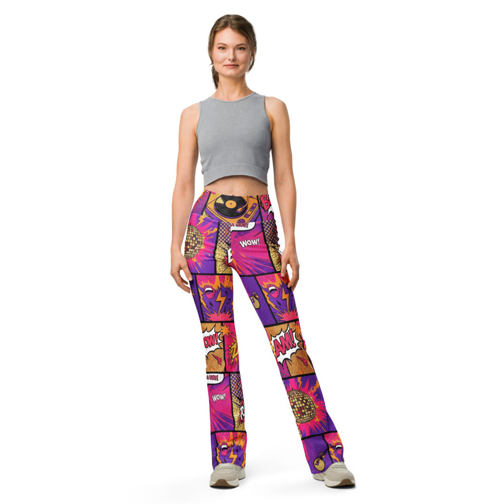 Flare leggings front view | GearBunch