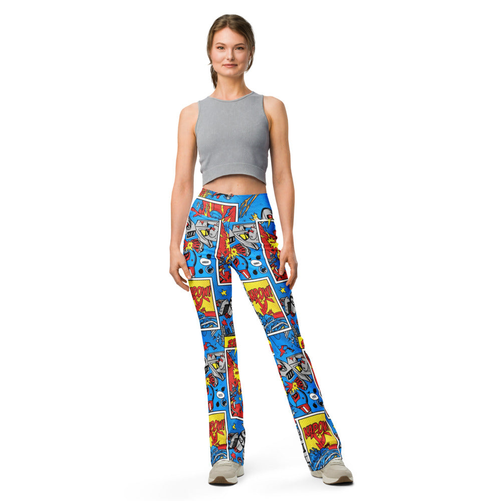 Flare leggings front view | GearBunch