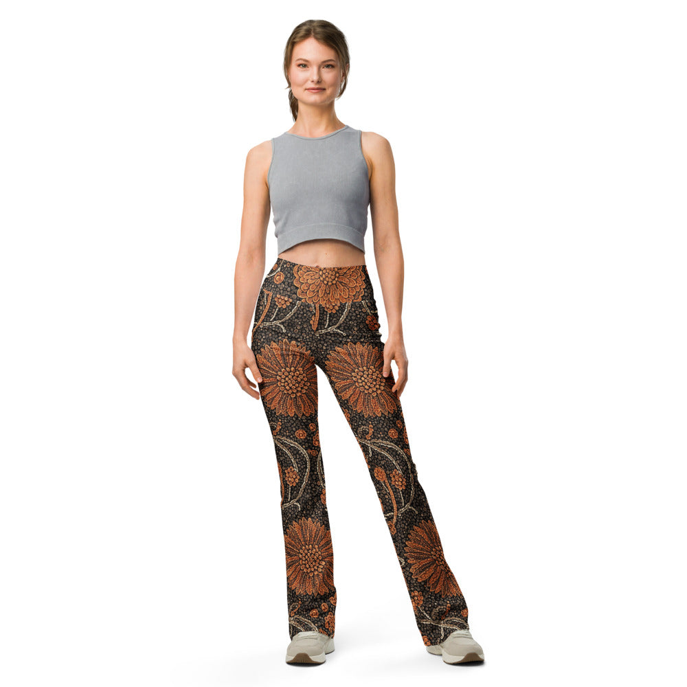 Flare leggings front view | GearBunch