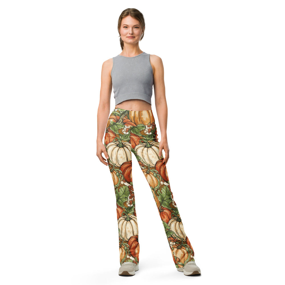 Flare leggings front view | GearBunch