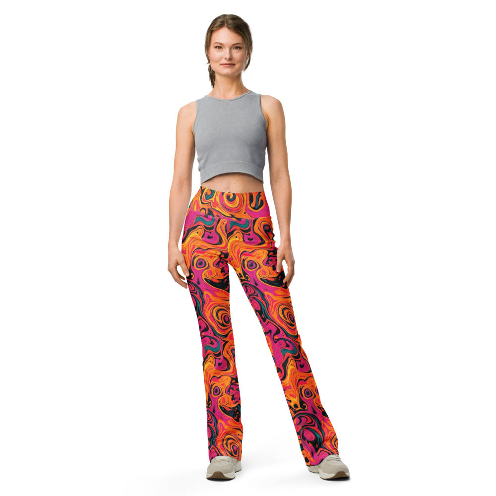 Flare leggings front view | GearBunch