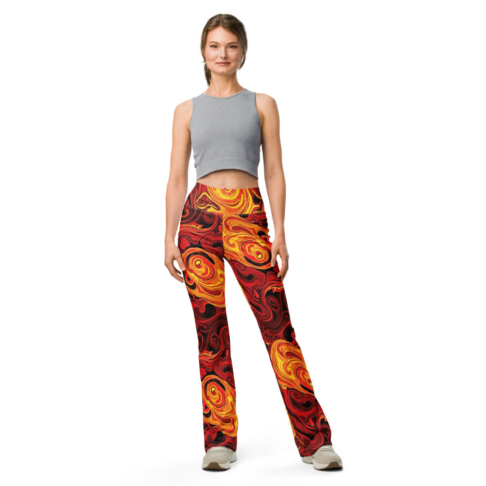 Flare leggings front view | GearBunch