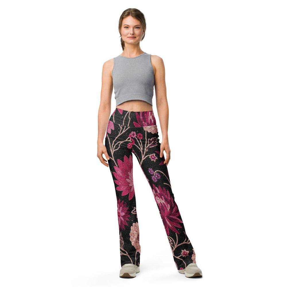 Flare leggings front view | GearBunch