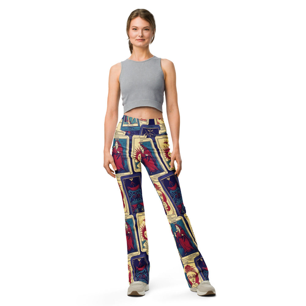Flare leggings front view | GearBunch