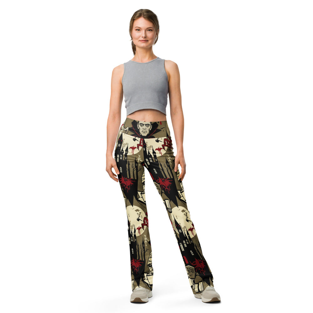 Flare leggings front view | GearBunch