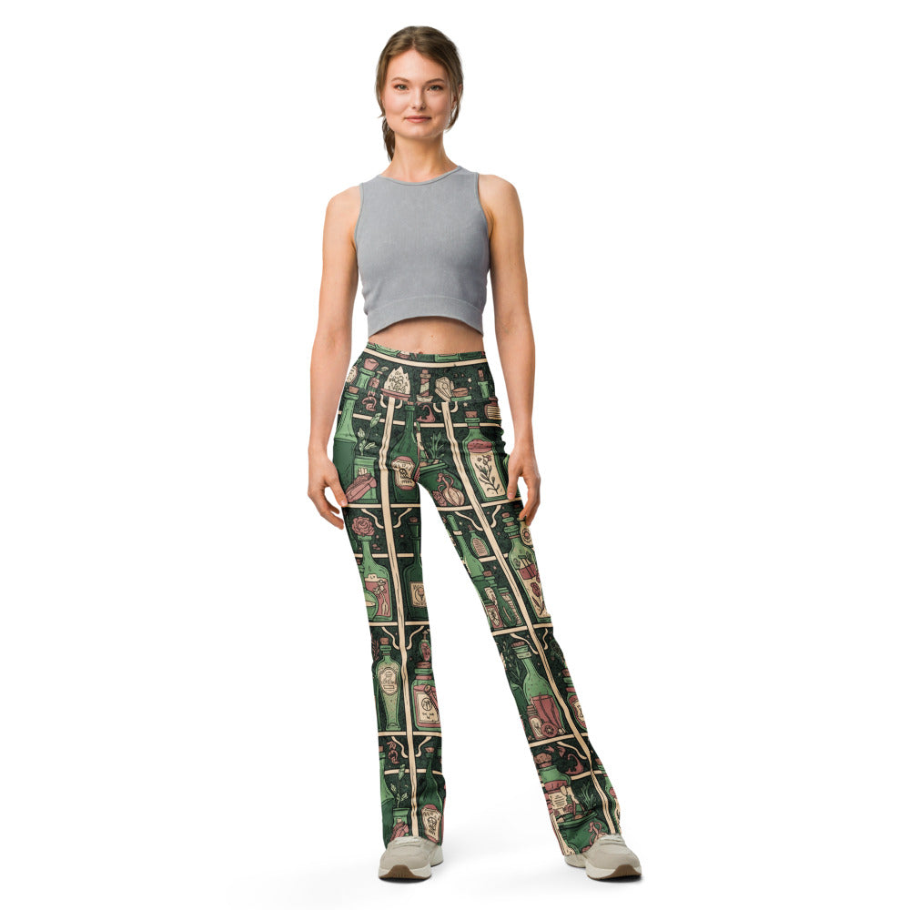 Flare leggings front view | GearBunch