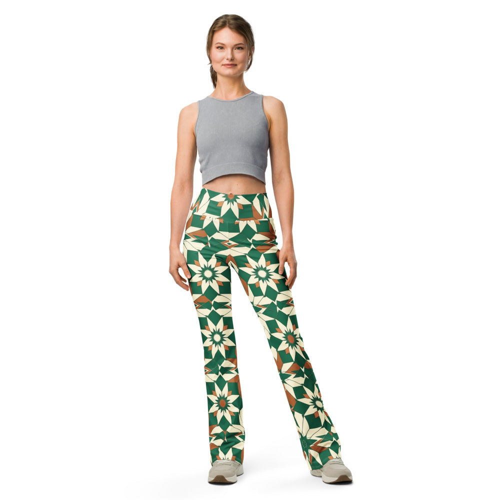 Flare leggings front view | GearBunch