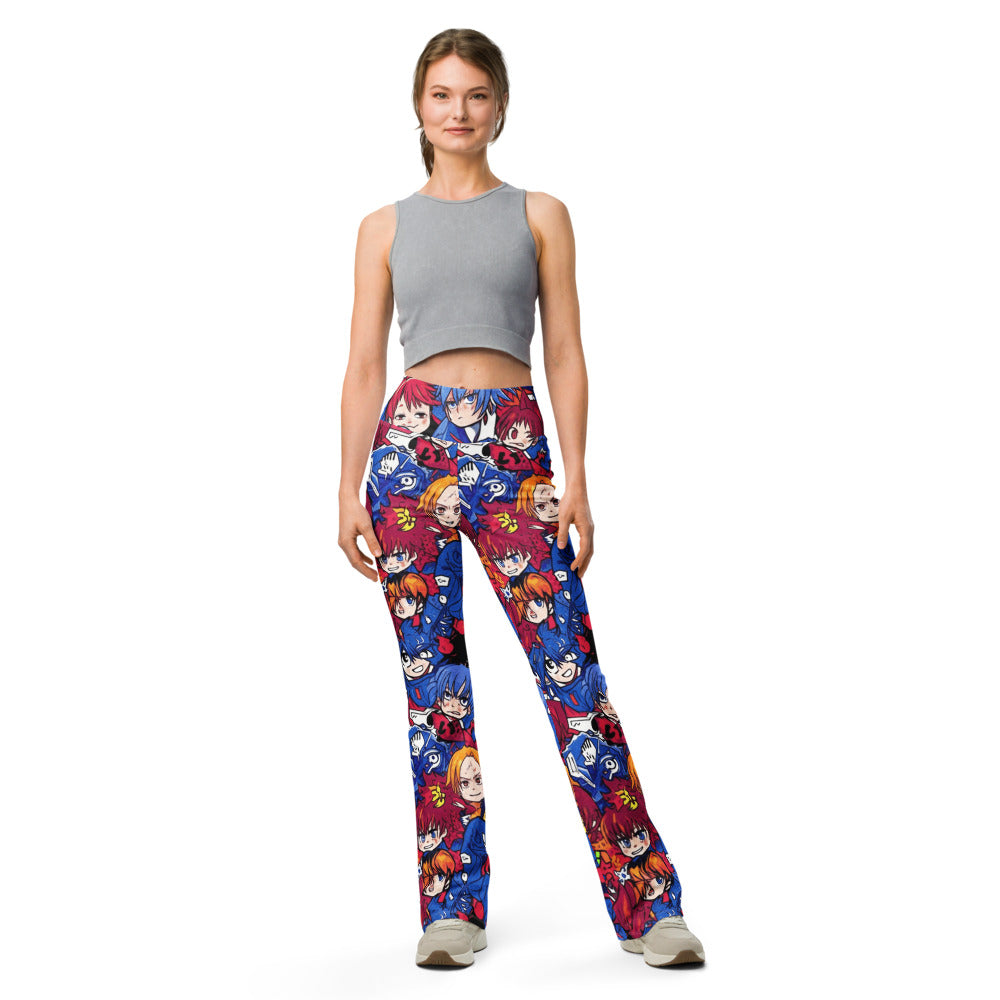 Flare leggings front view | GearBunch