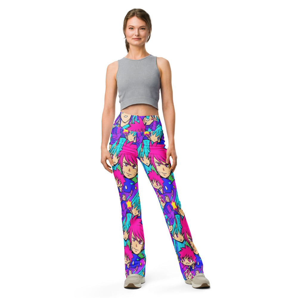 Flare leggings front view | GearBunch