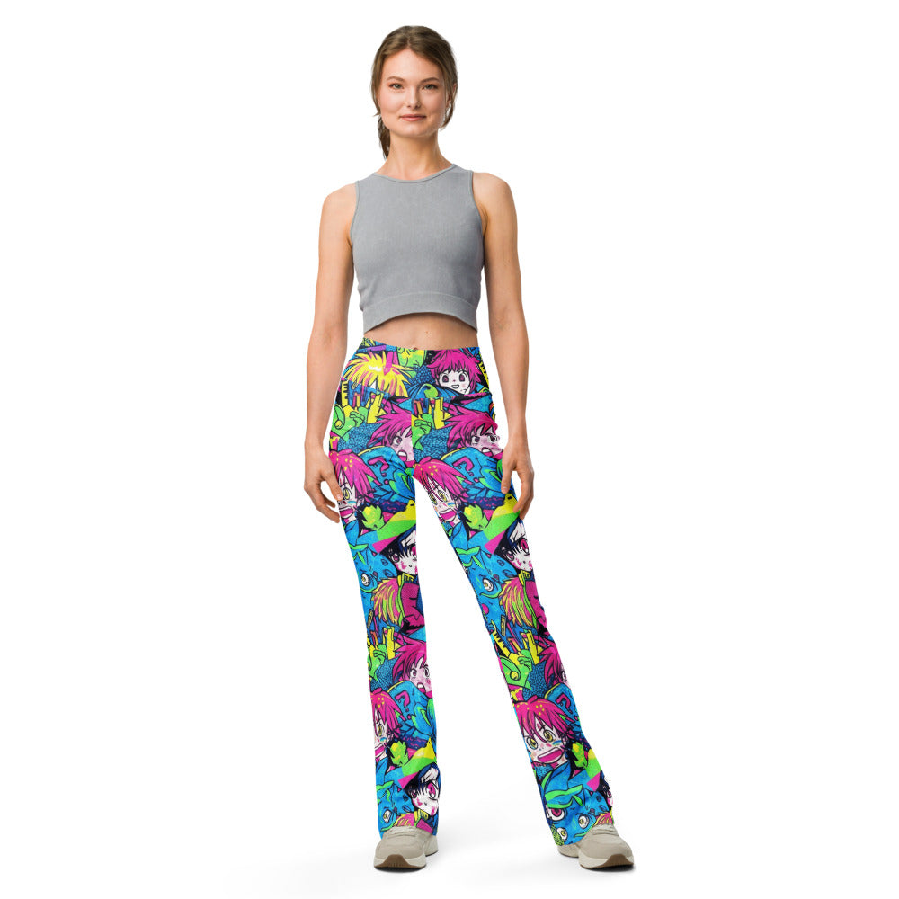 Flare leggings front view | GearBunch