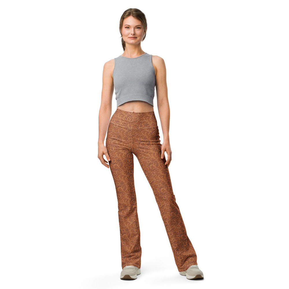 Solid leggings front view | GearBunch