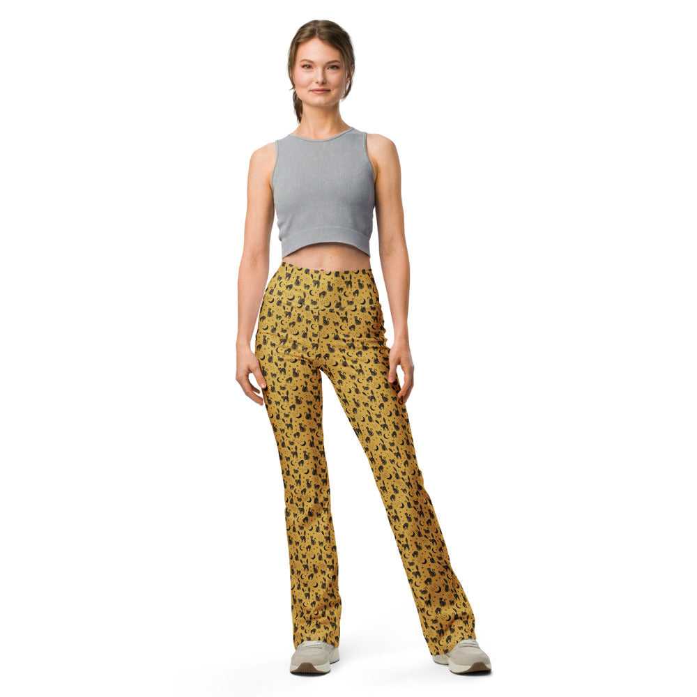 Solid leggings front view | GearBunch
