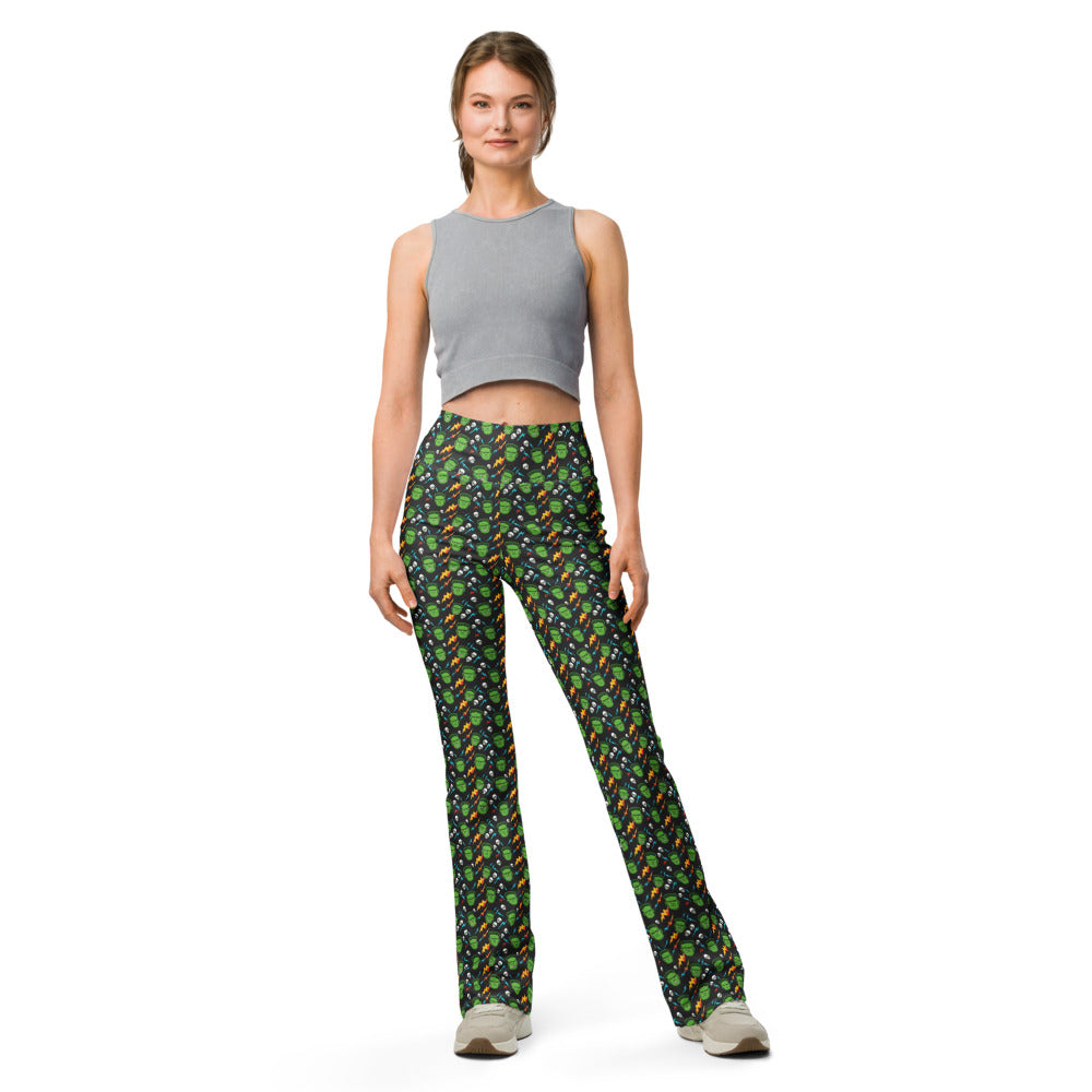 Solid leggings front view | GearBunch