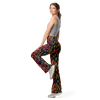 Colorful Candle Flare Leggings Left View