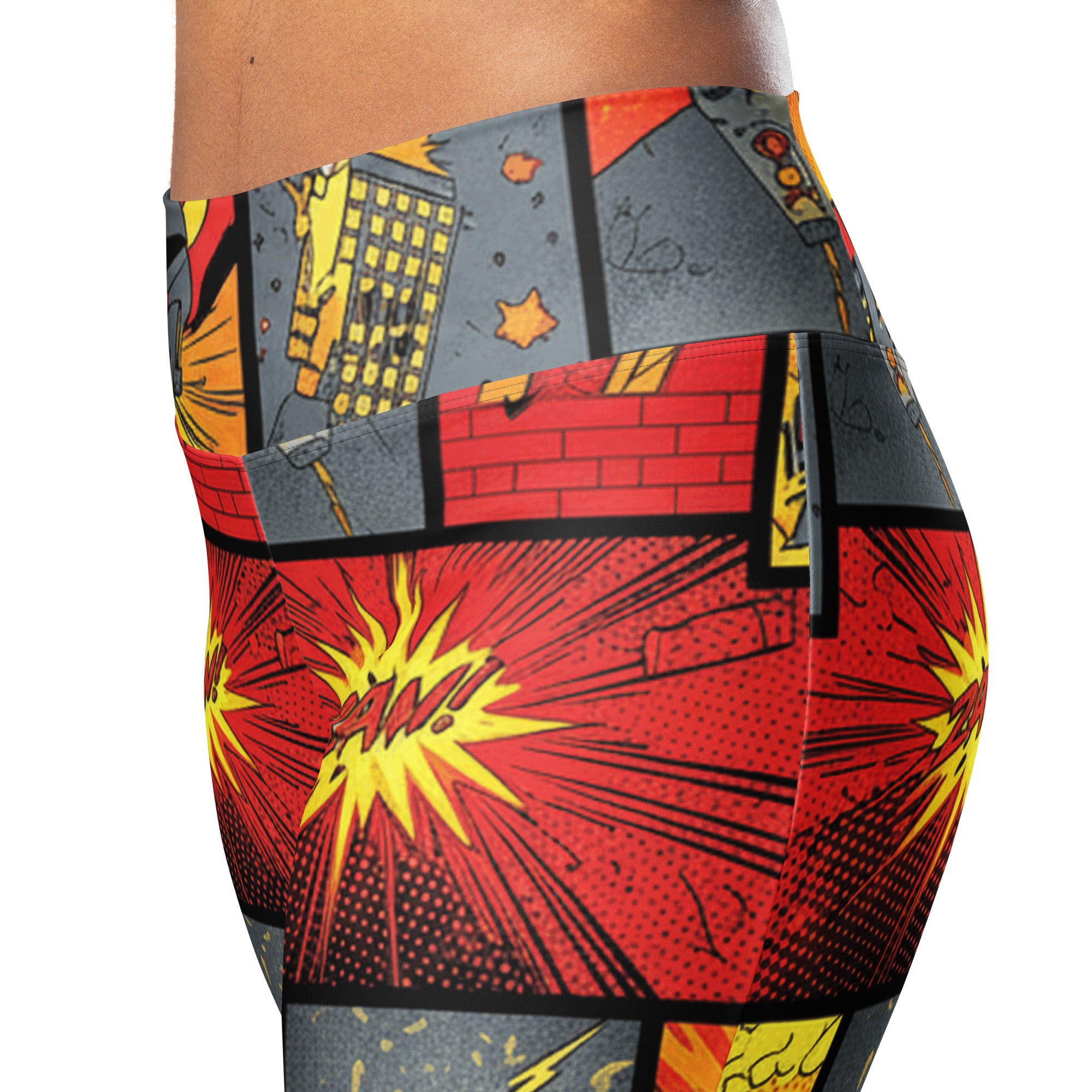 Comic Strip Boom Town Flare Leggings | GearBunch
