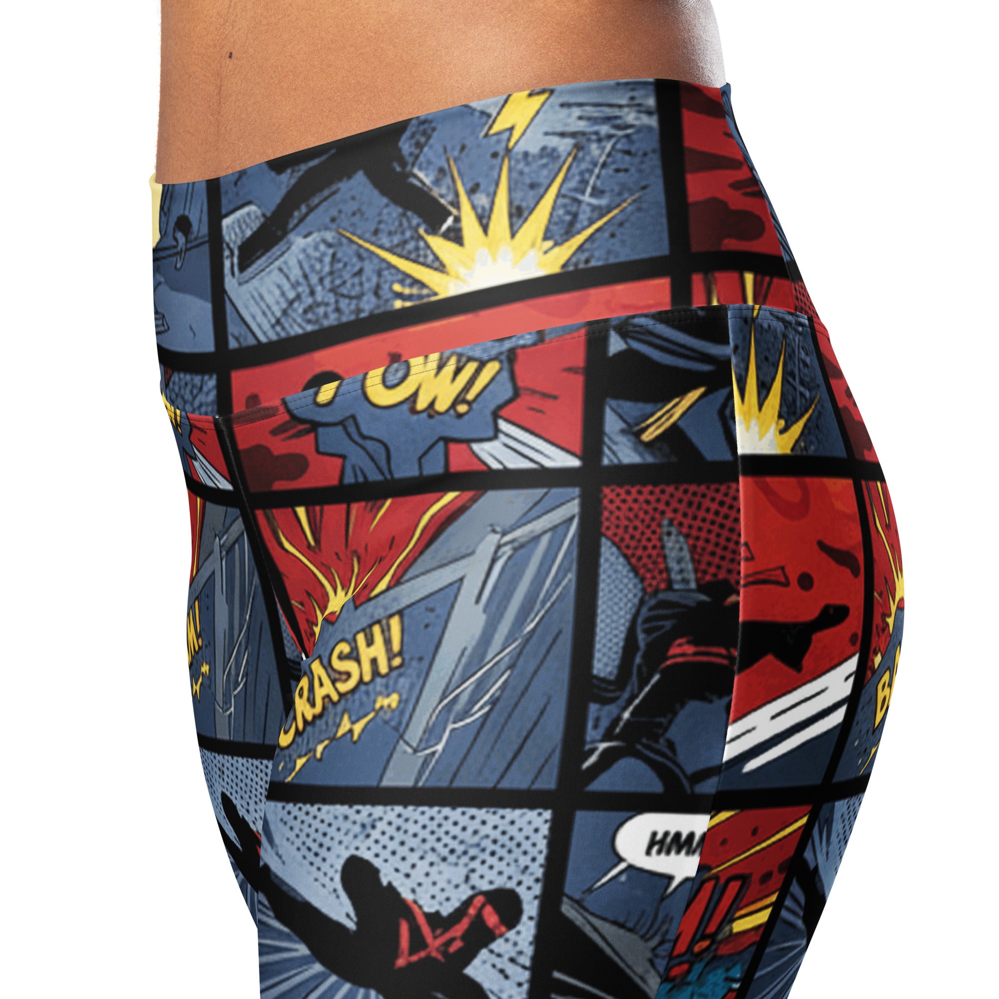 Comic Strip Ninja Night Flare Leggings | GearBunch
