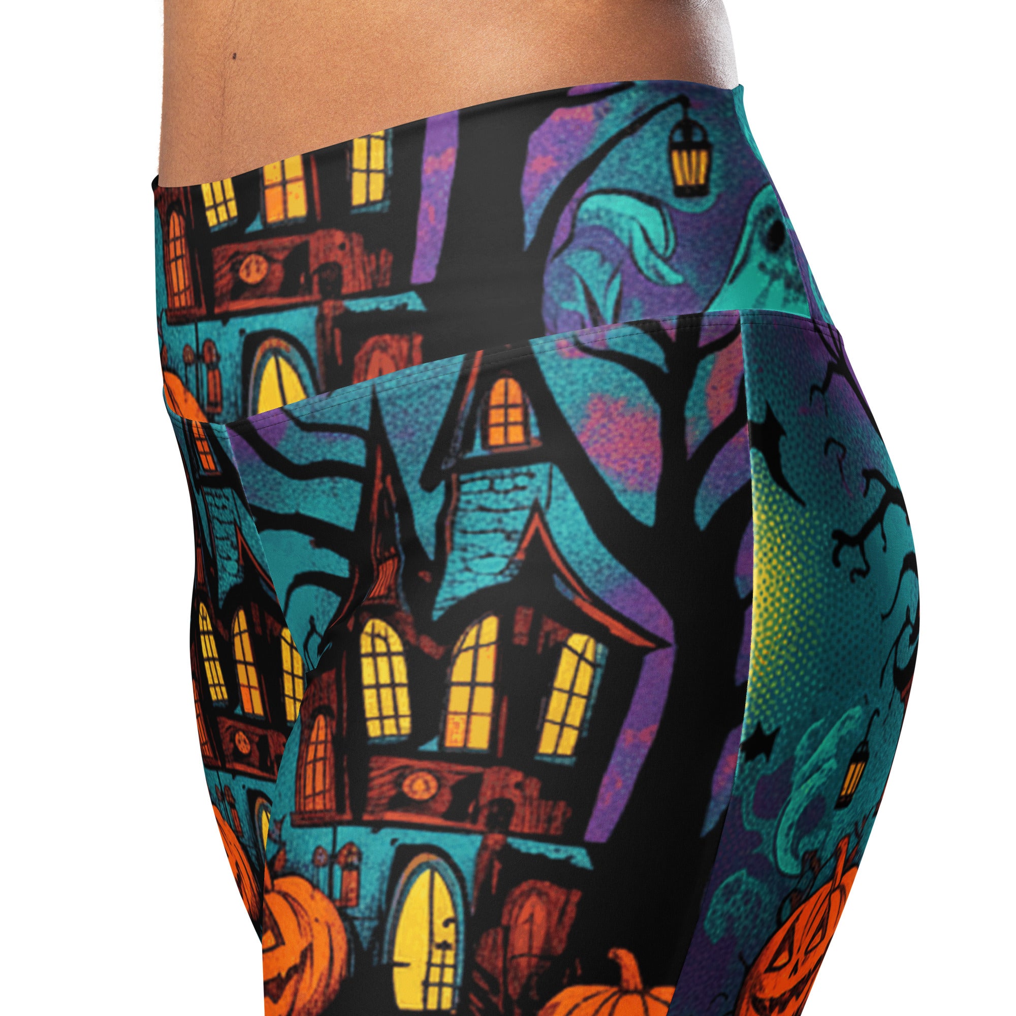 Haunted Manor Twilight Flare Leggings | GearBunch