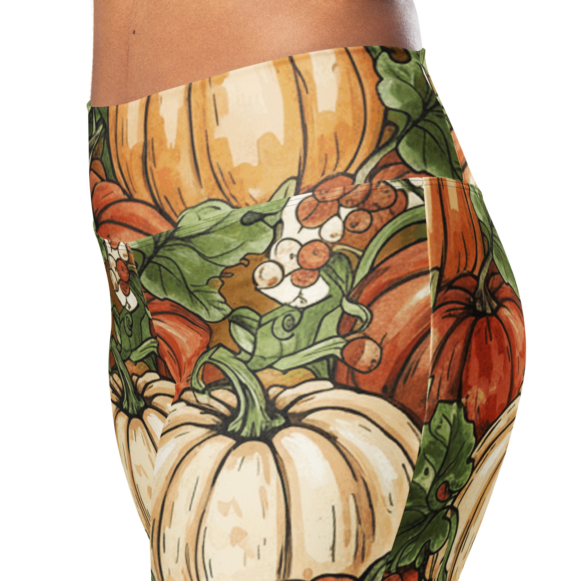 Heirloom Pumpkin Patch Flare Leggings | GearBunch