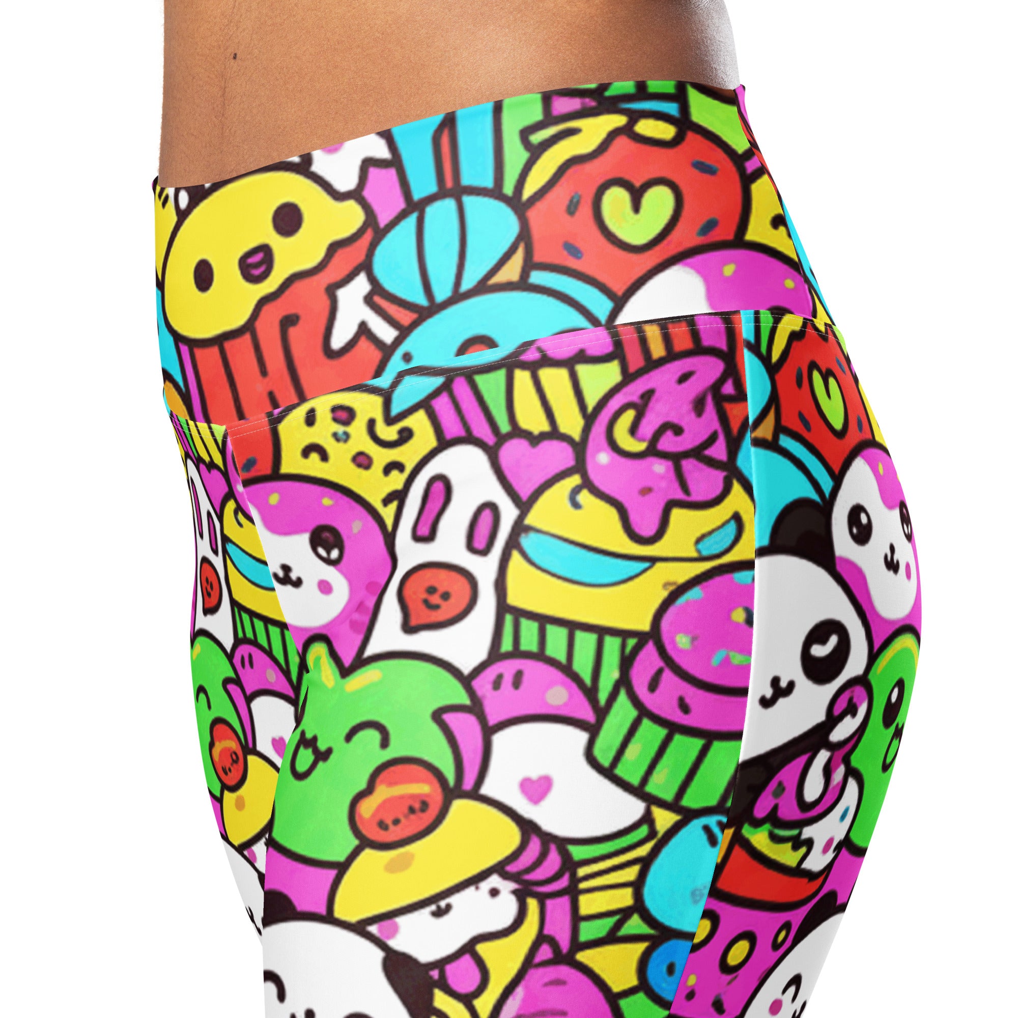 Kawaii Arcade Game Flare Leggings | GearBunch