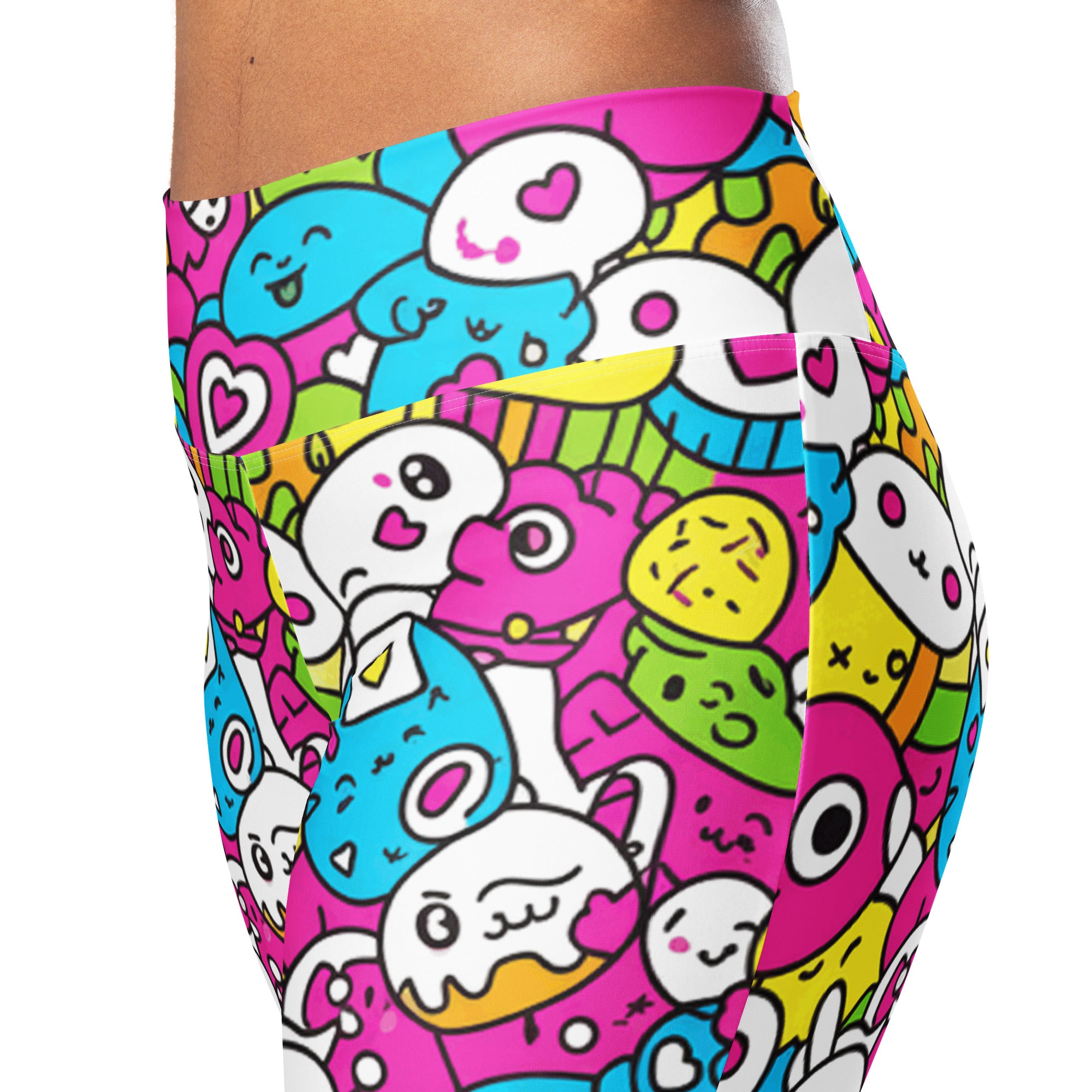 Kawaii Candy Land Flare Leggings | GearBunch