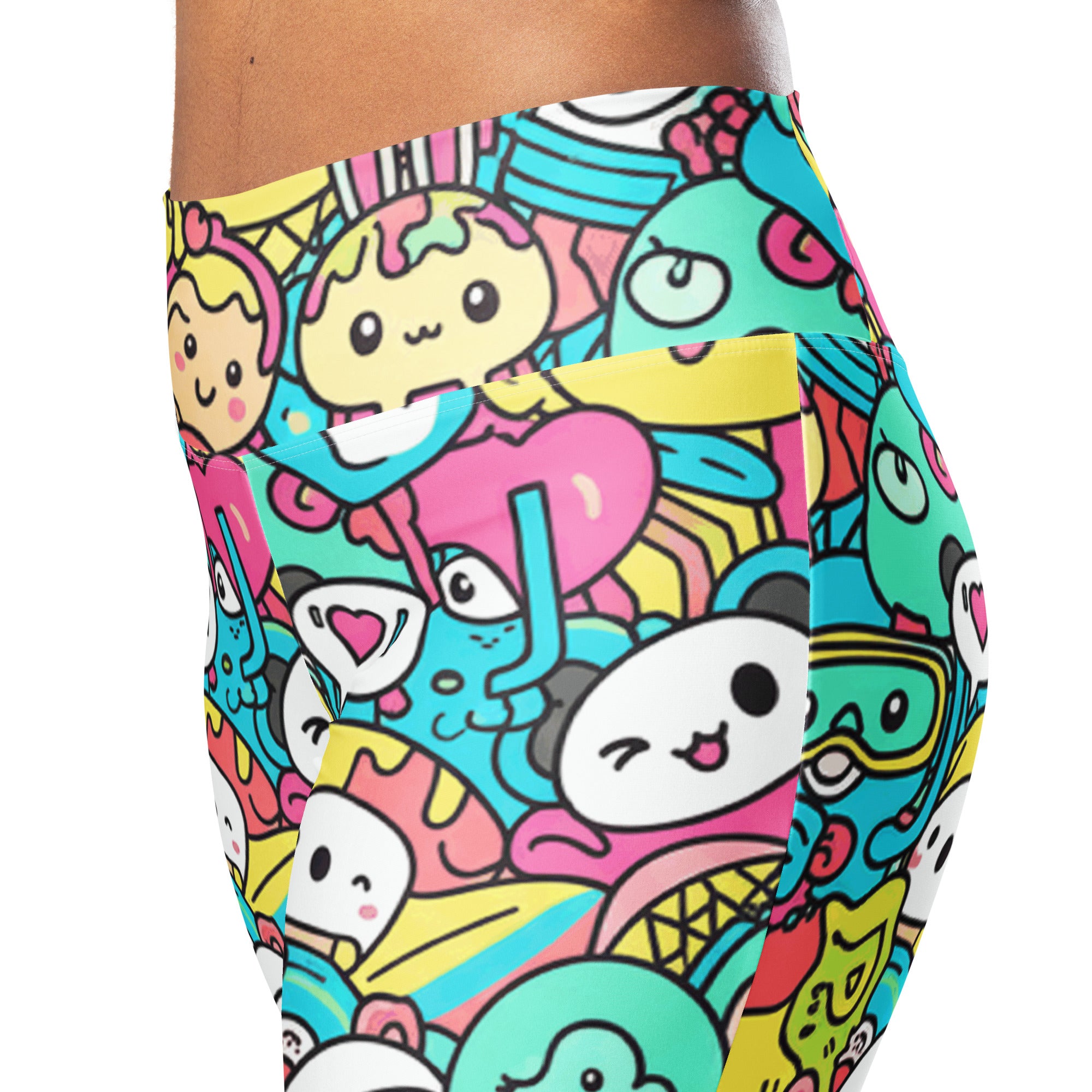 Kawaii Ocean Friends Flare Leggings | GearBunch