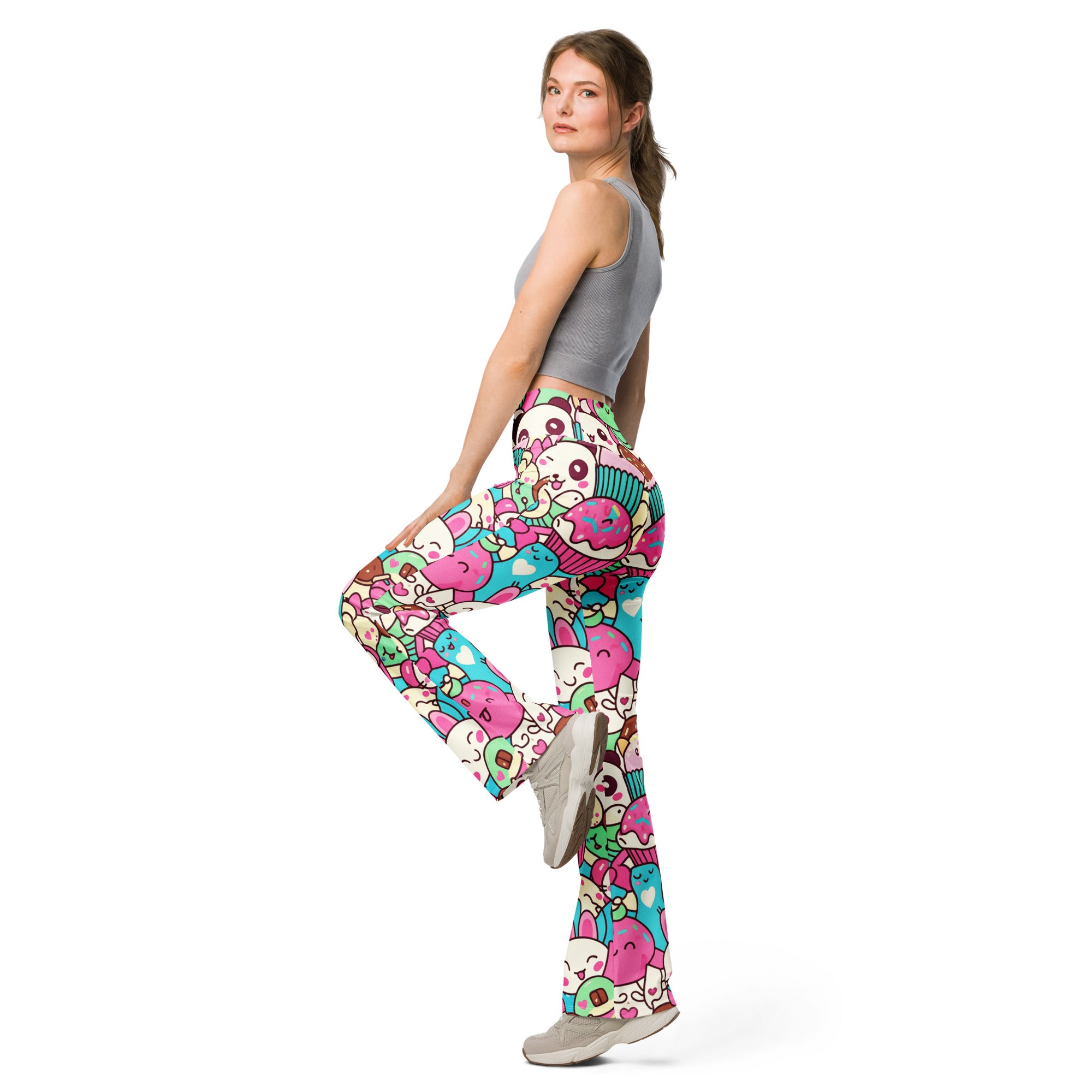 Kawaii Sweet Treats Flare Leggings | GearBunch