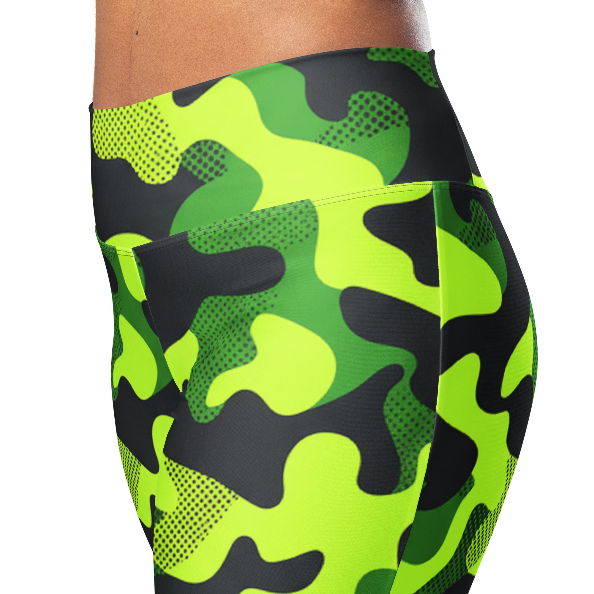 Neon Camo Flare Leggings | GearBunch