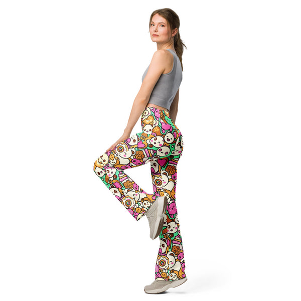 Flare leggings left view | GearBunch