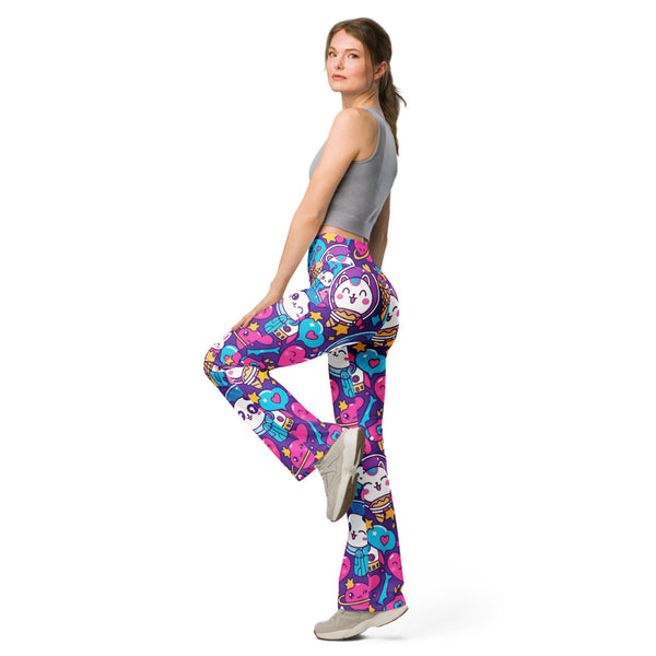 Flare leggings left view | GearBunch