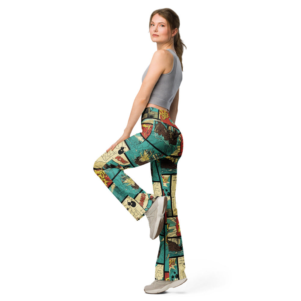 Flare leggings left view | GearBunch