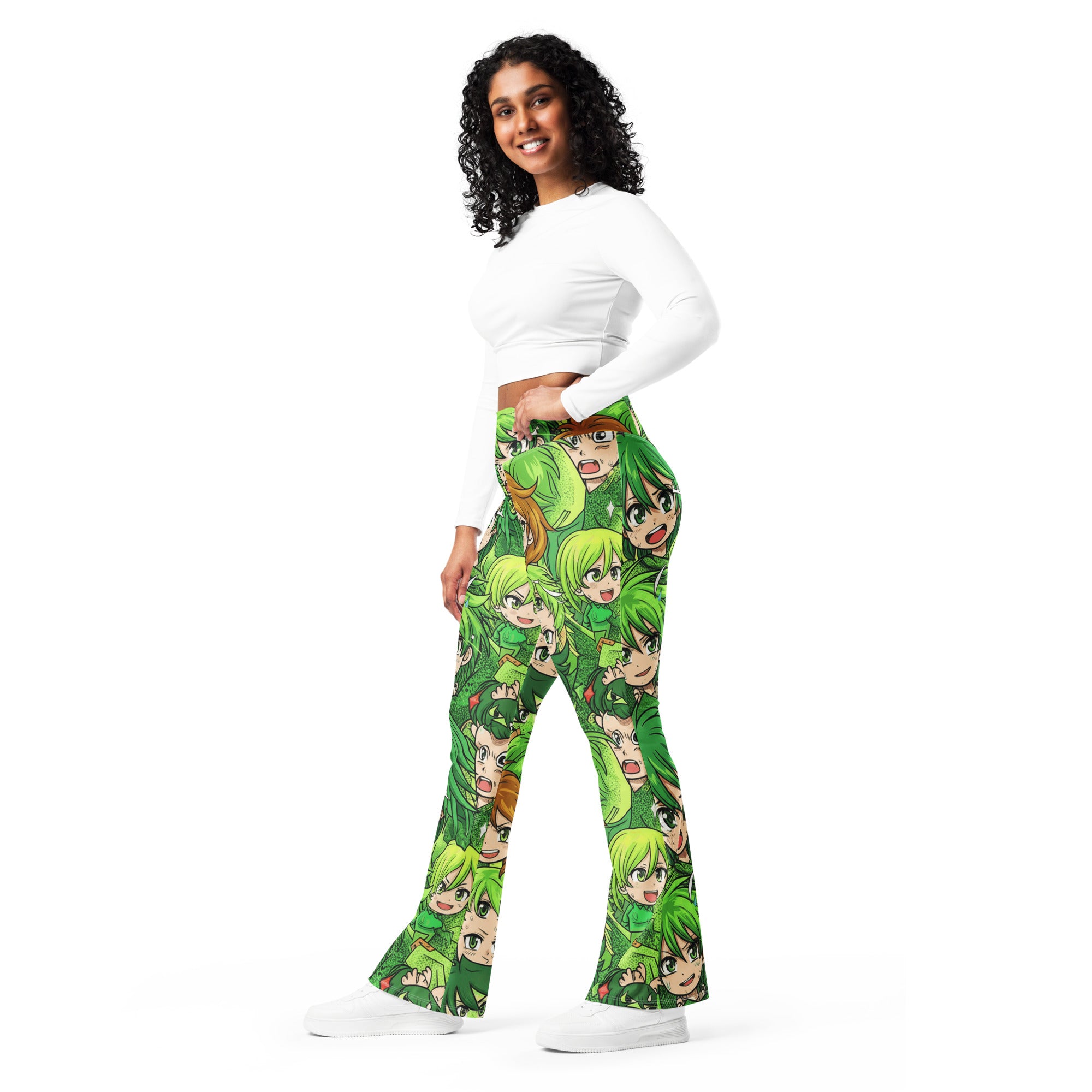 Anime Forest Spirit Flare Leggings | GearBunch