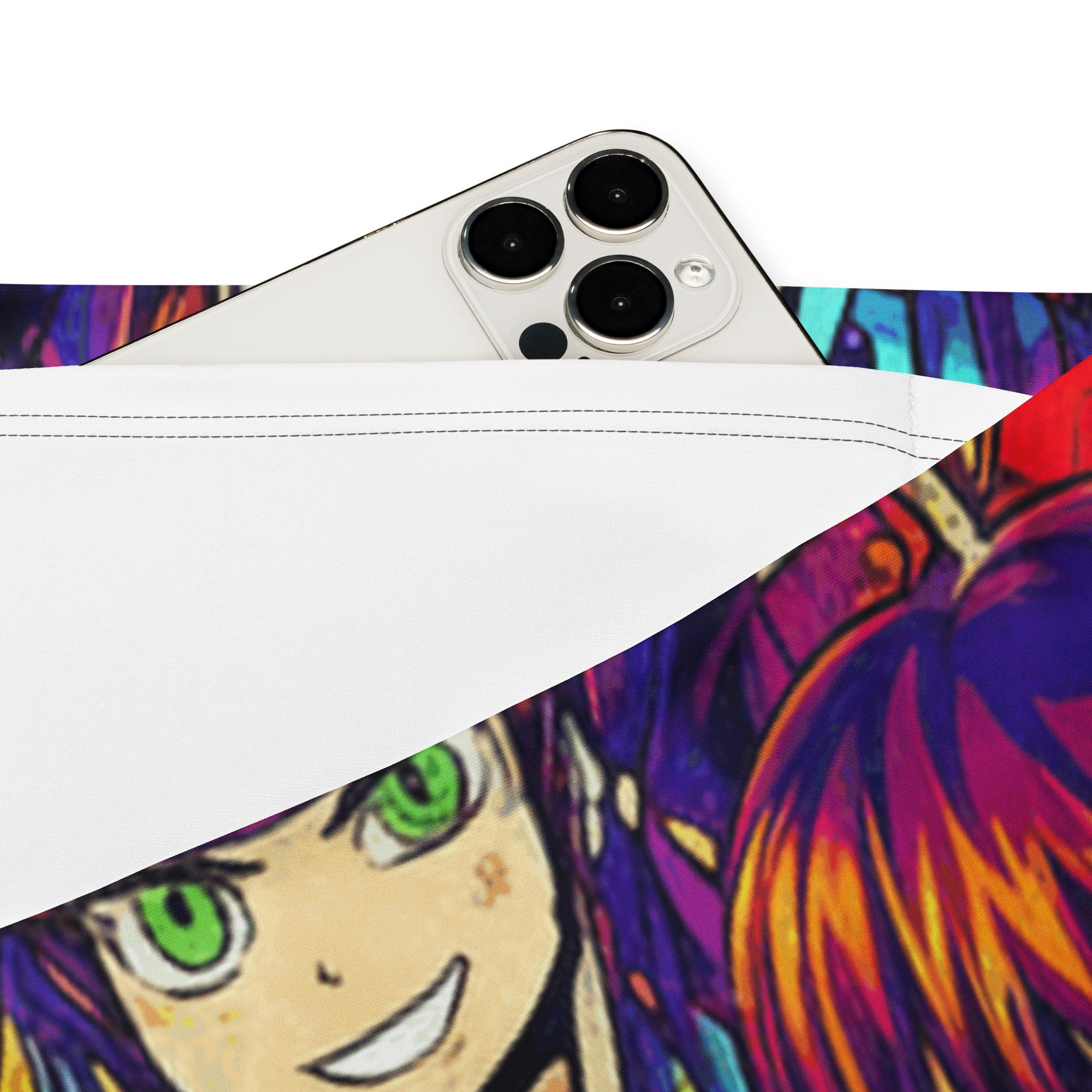 Anime Collage Sunset Samurai Flare Leggings | GearBunch