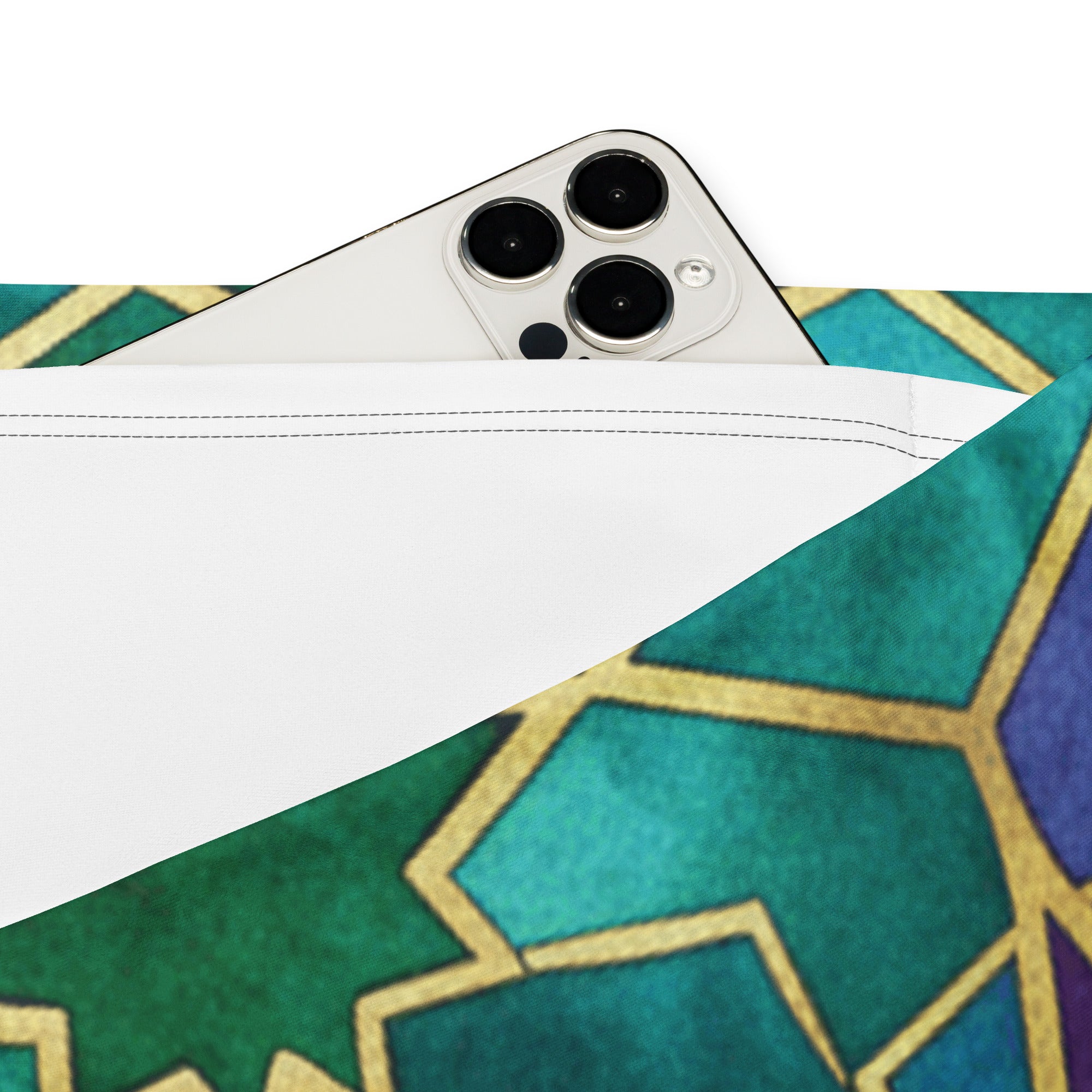 Arabic Peacock Plume Flare Leggings | GearBunch