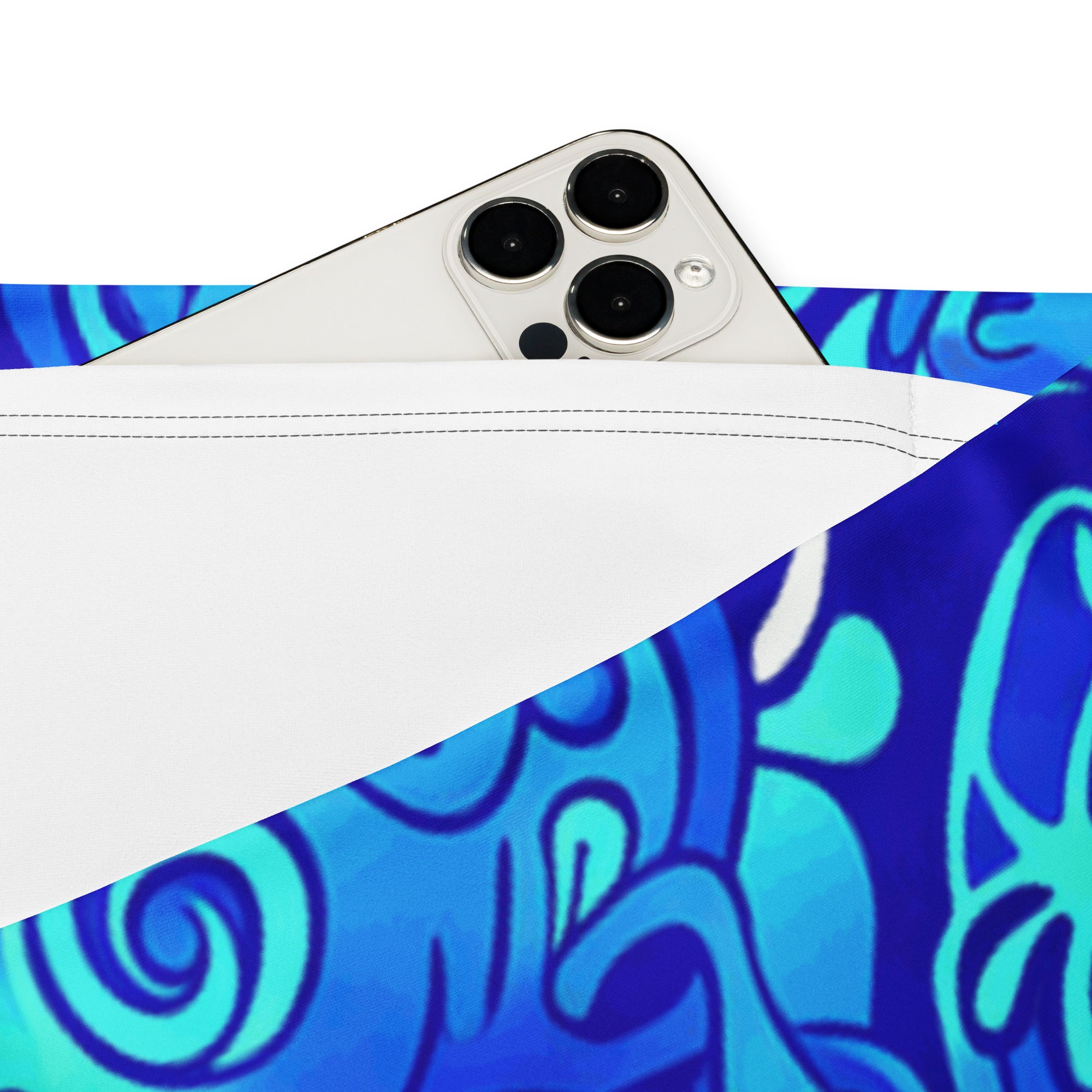 Psychedelic Electric Ocean Flare Leggings | GearBunch