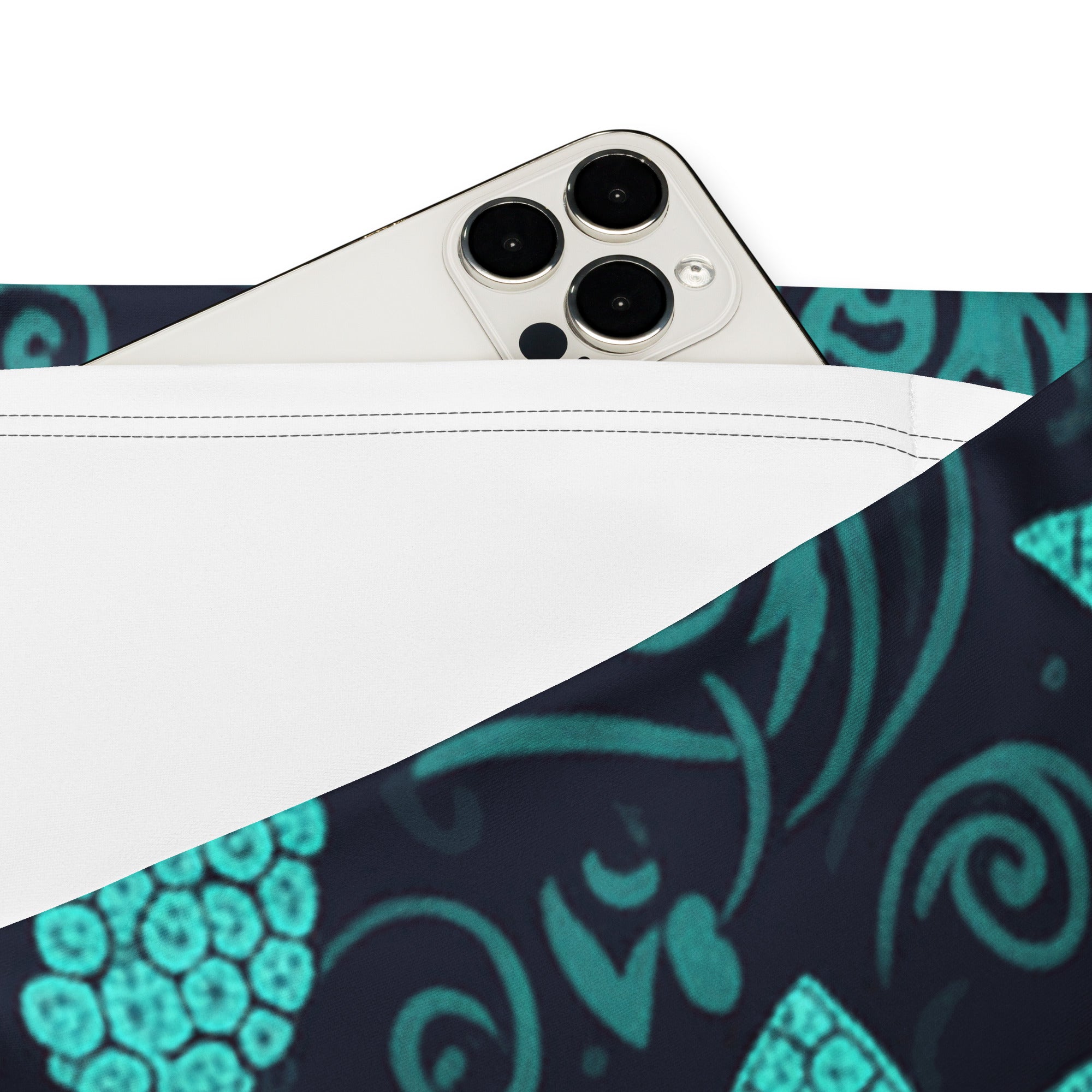 Teal Paillette Lotus Flare Leggings | GearBunch
