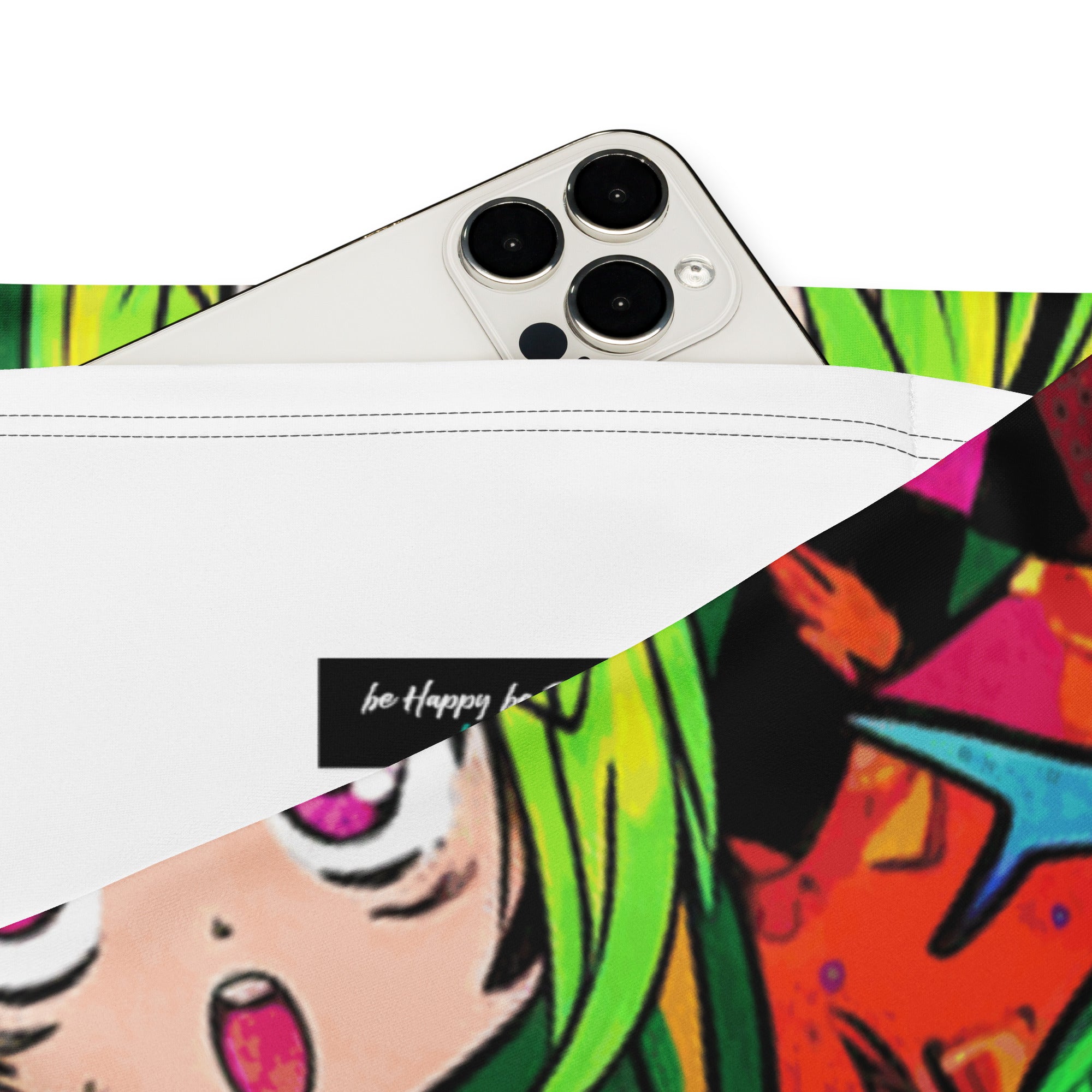 Vibrant Anime Collage Flare Leggings | GearBunch