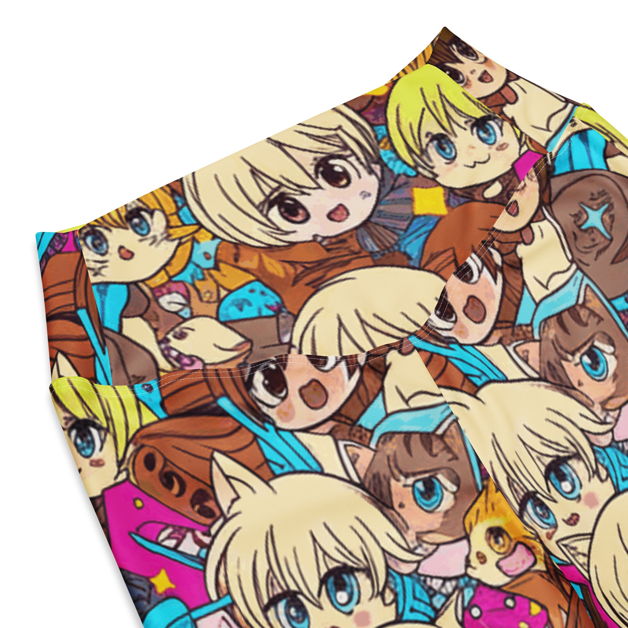 Anime Cat Cafe Flare Leggings | GearBunch