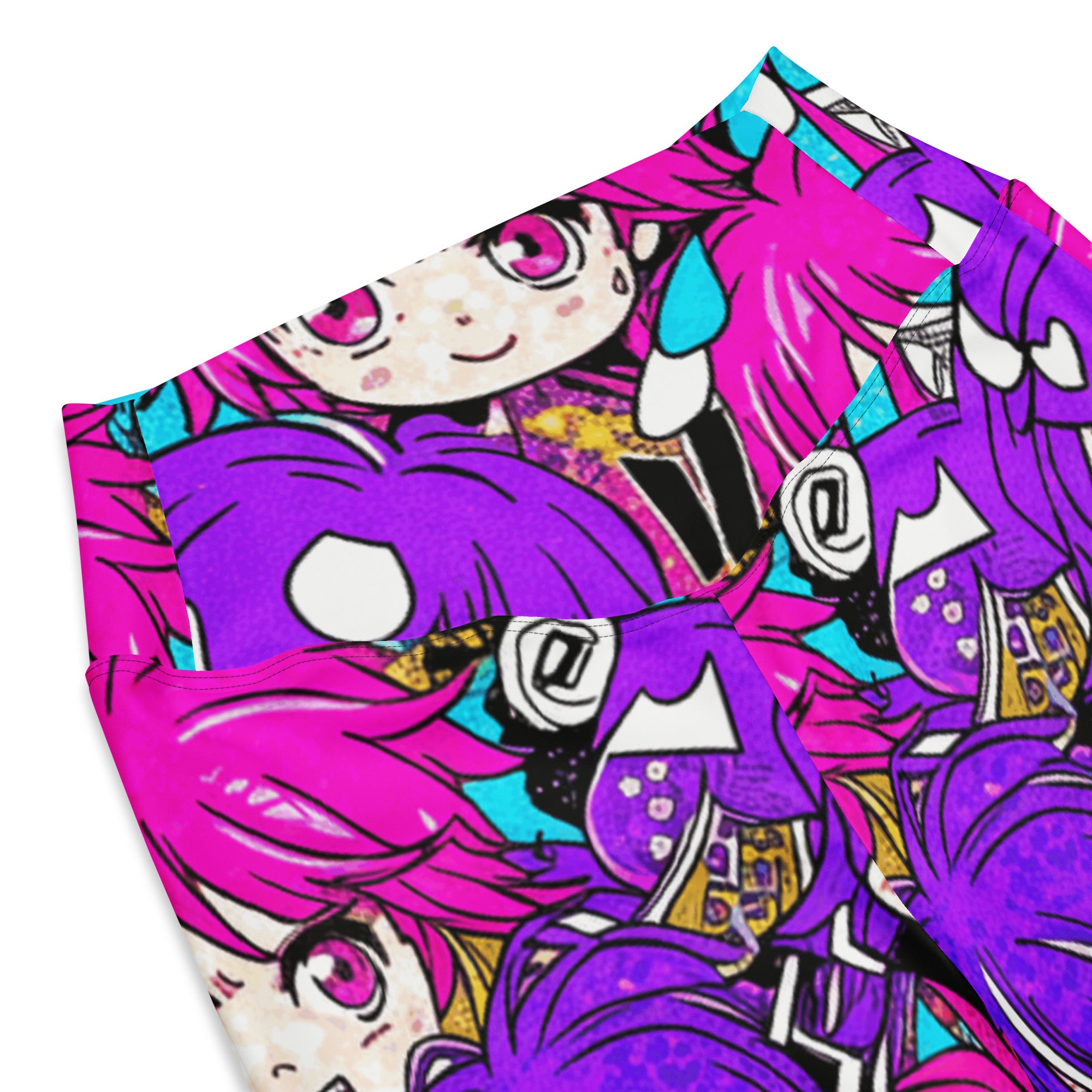 Anime Collage Pop Idol Flare Leggings | GearBunch