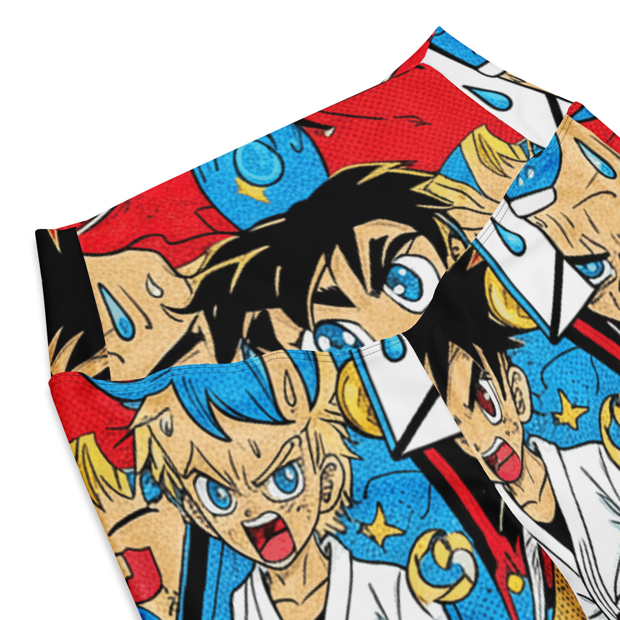 Anime Collage Street Fighter Flare Leggings | GearBunch
