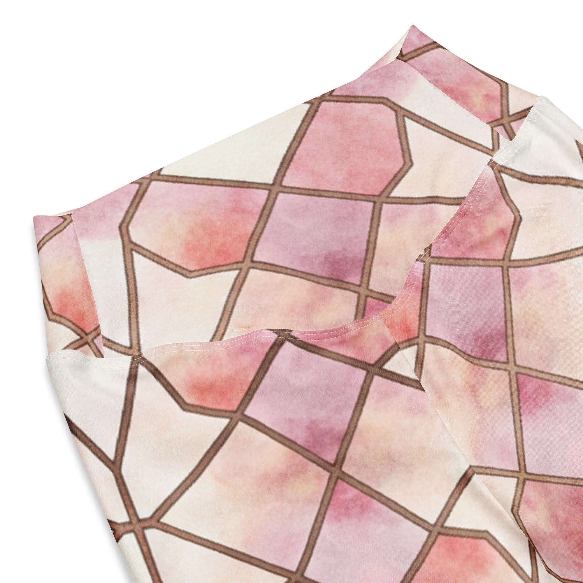 Arabic Rose Quartz Flare Leggings | GearBunch