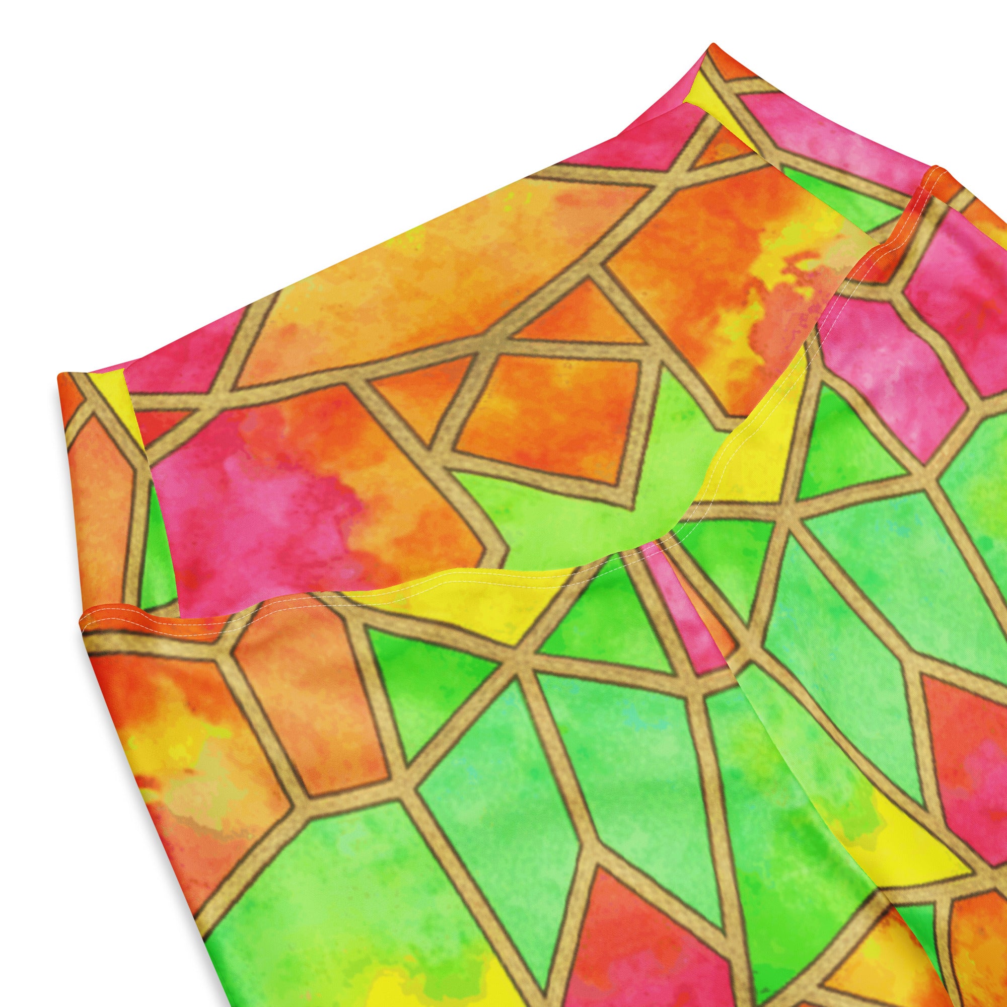 Arabic Tropical Punch Flare Leggings | GearBunch