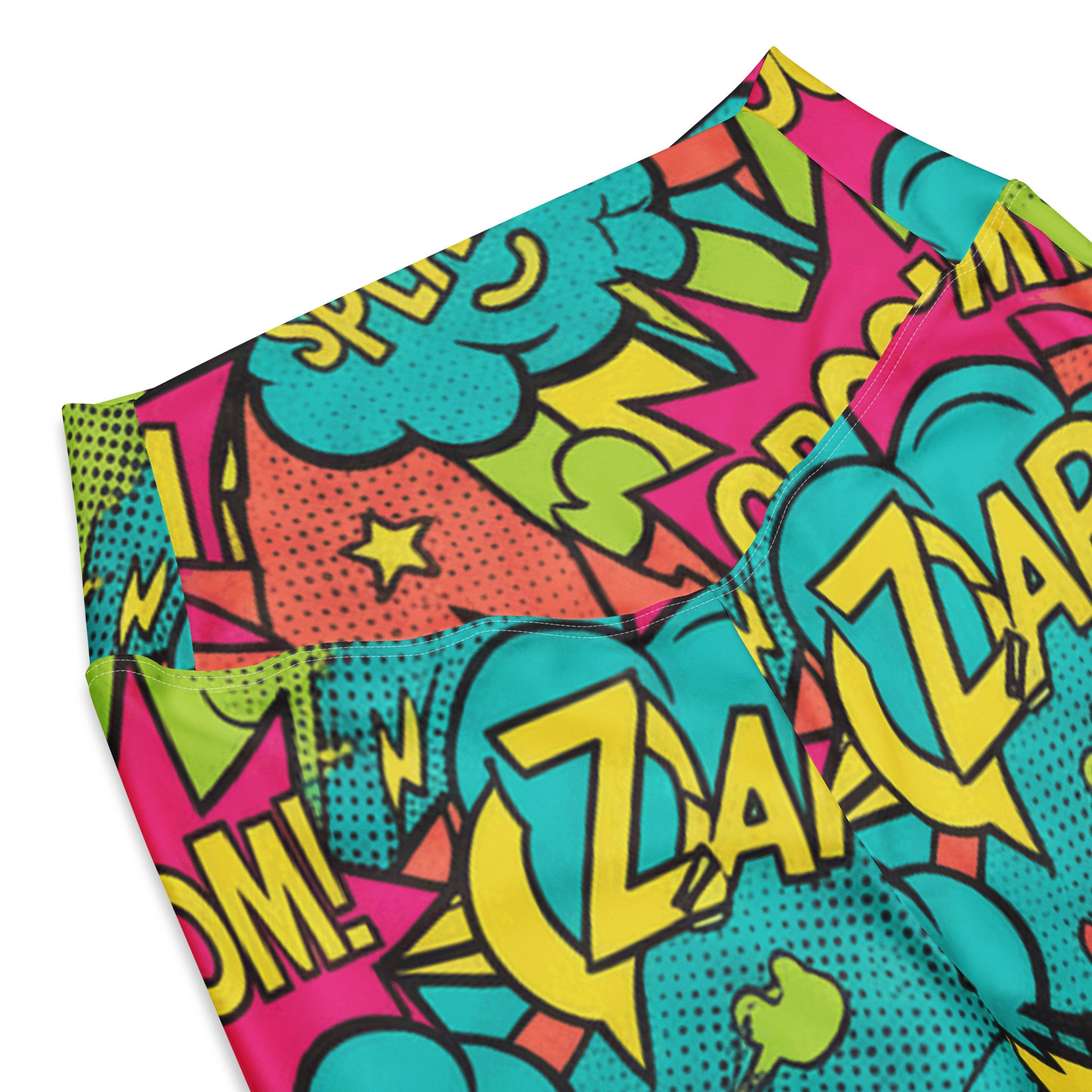 Comic Pop Tropical Flare Leggings | GearBunch