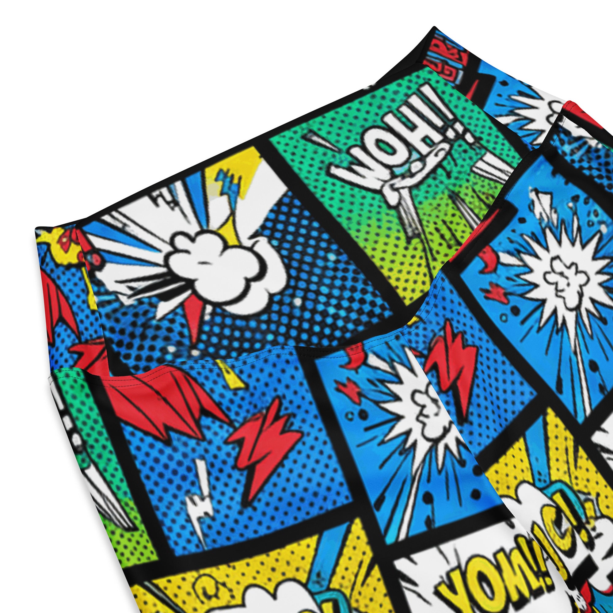 Comic Strip Graffiti Street Flare Leggings | GearBunch
